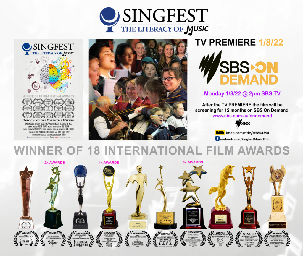 Singfest - The Literacy of Music TV Premier August 2022